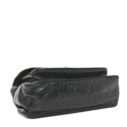 Saint Laurent Crinkled Calfskin Matelasse Monogram Medium Niki Chain Satchel Military Olive 4 of 10