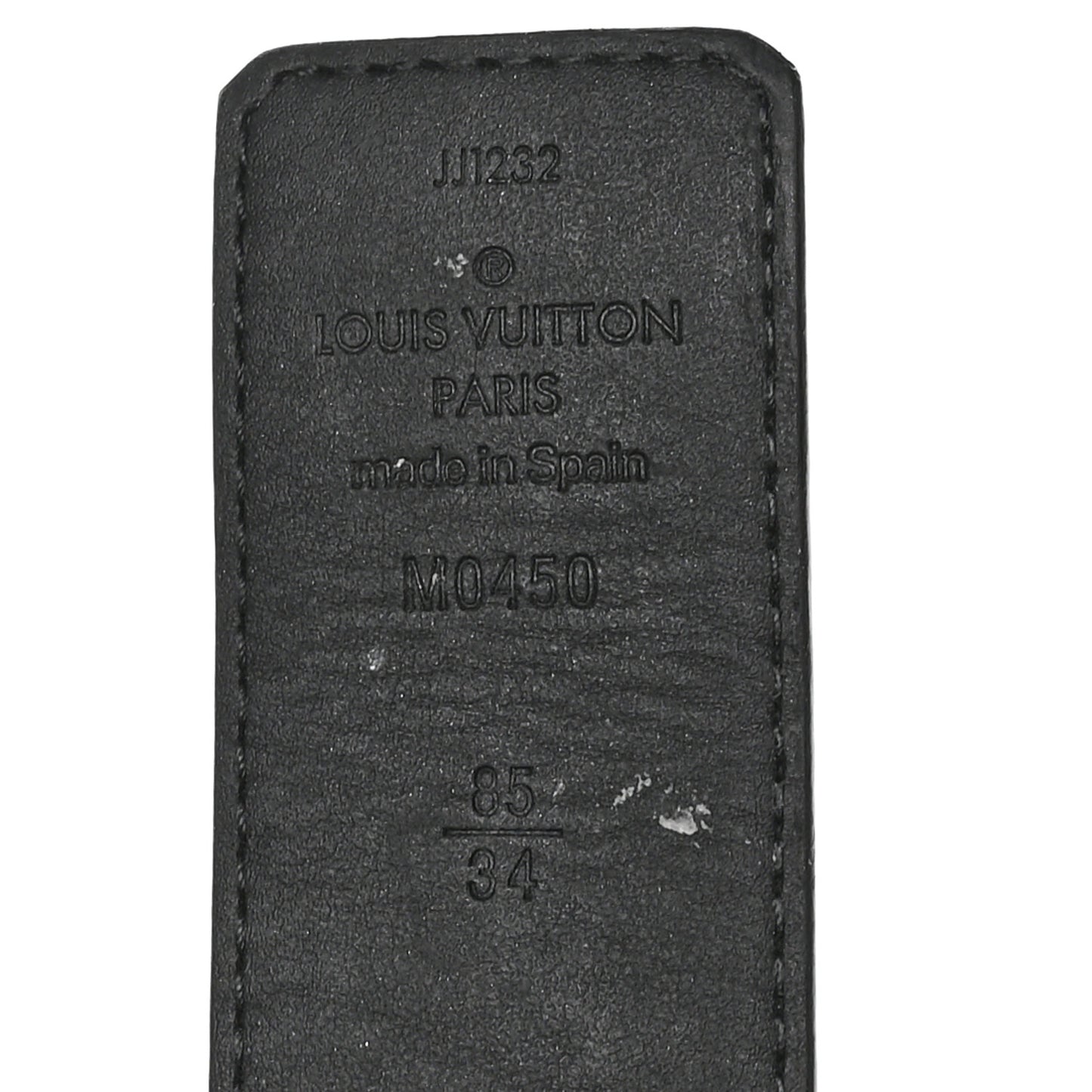 Calfskin Monogram Eclipse 35mm LV Initiales Reversible Belt 85 34