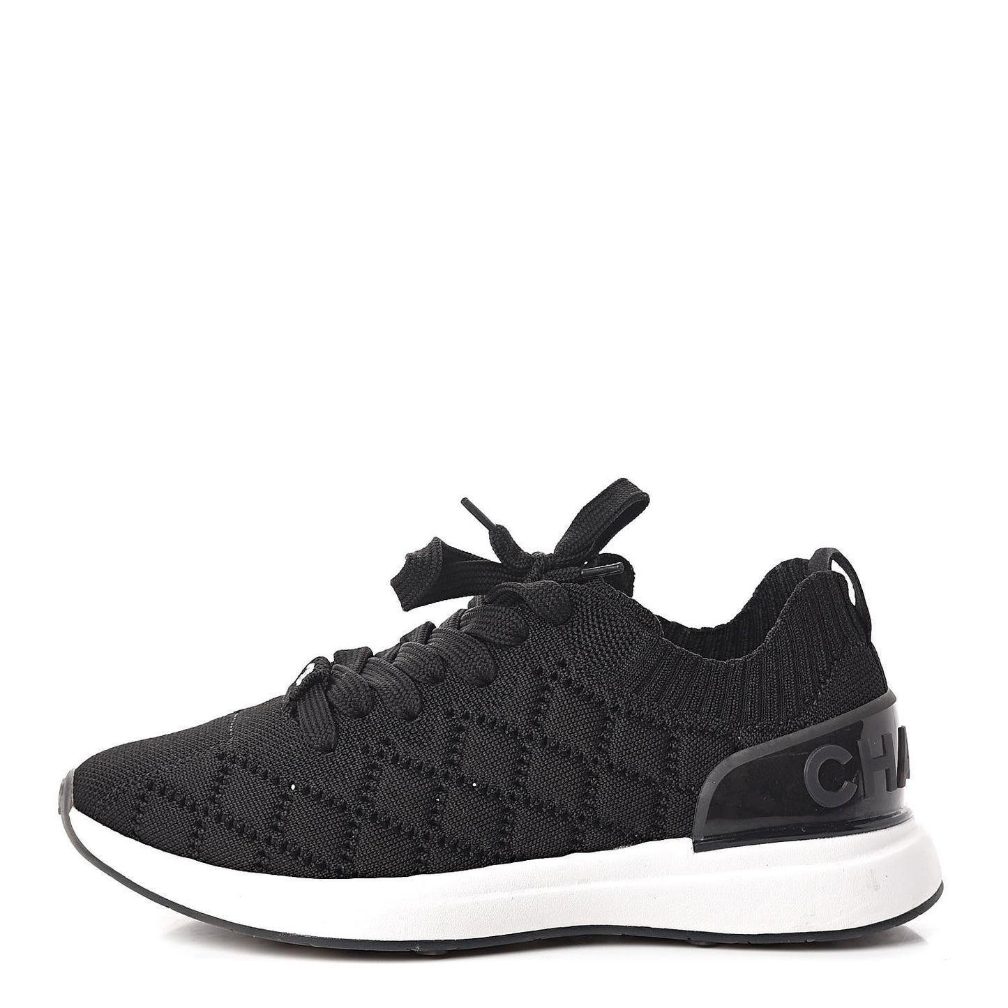 Mixed Fibers Quilted Womens CC Sneakers 35.5 Black
