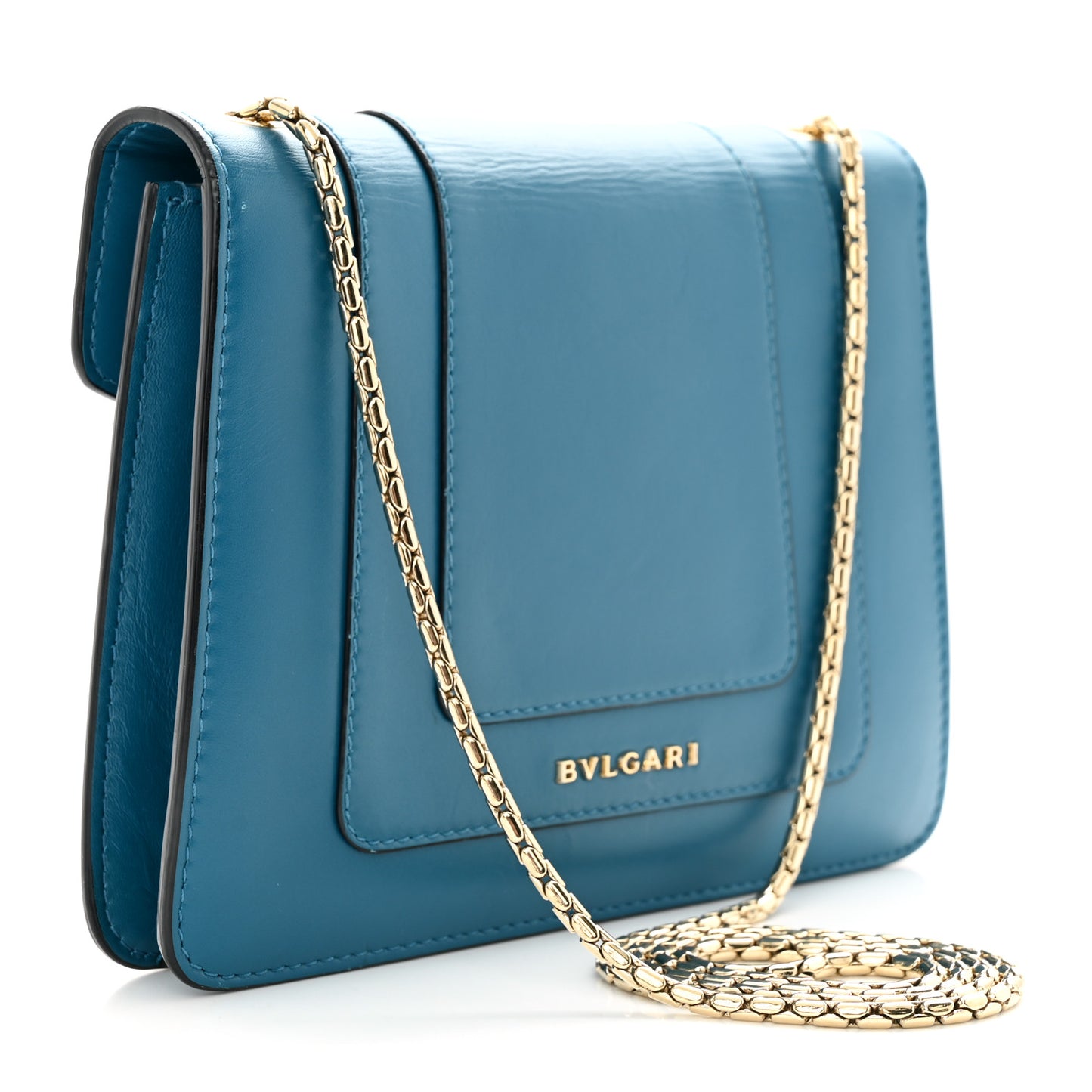Calfskin Serpenti Forever Crossbody Blue