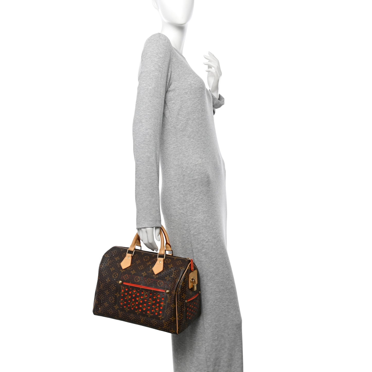 Monogram Perforated Speedy 30 Orange