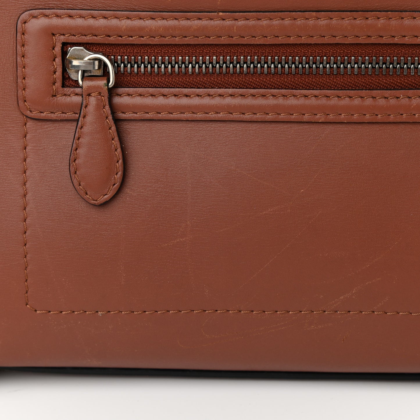 Smooth Calfskin Mini Luggage Sienna