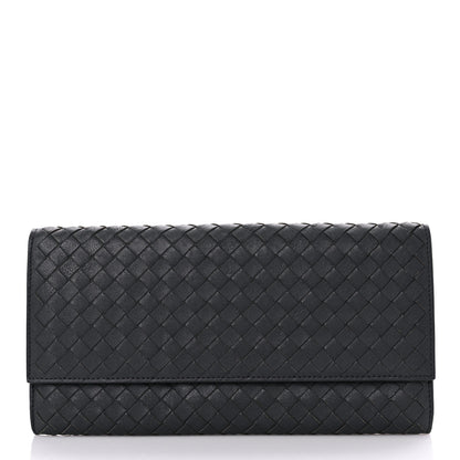 Bottega Veneta Nappa Intrecciato Flap Wallet Grey 2 of 12