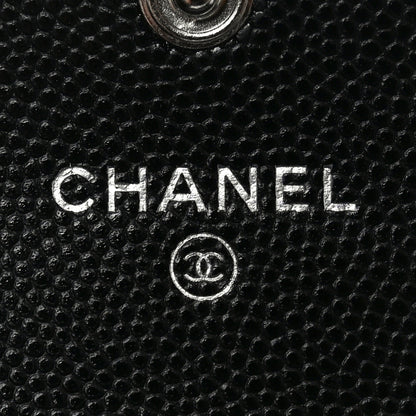 Chanel Caviar Quilted Boy Flap Card Holder Black 6 of 9