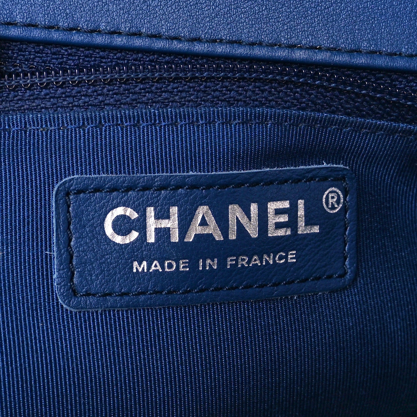 Calfskin Quilted New Medium Boy Flap Blue