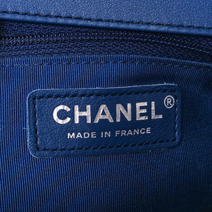 Chanel Calfskin Quilted New Medium Boy Flap Blue 6 of 12