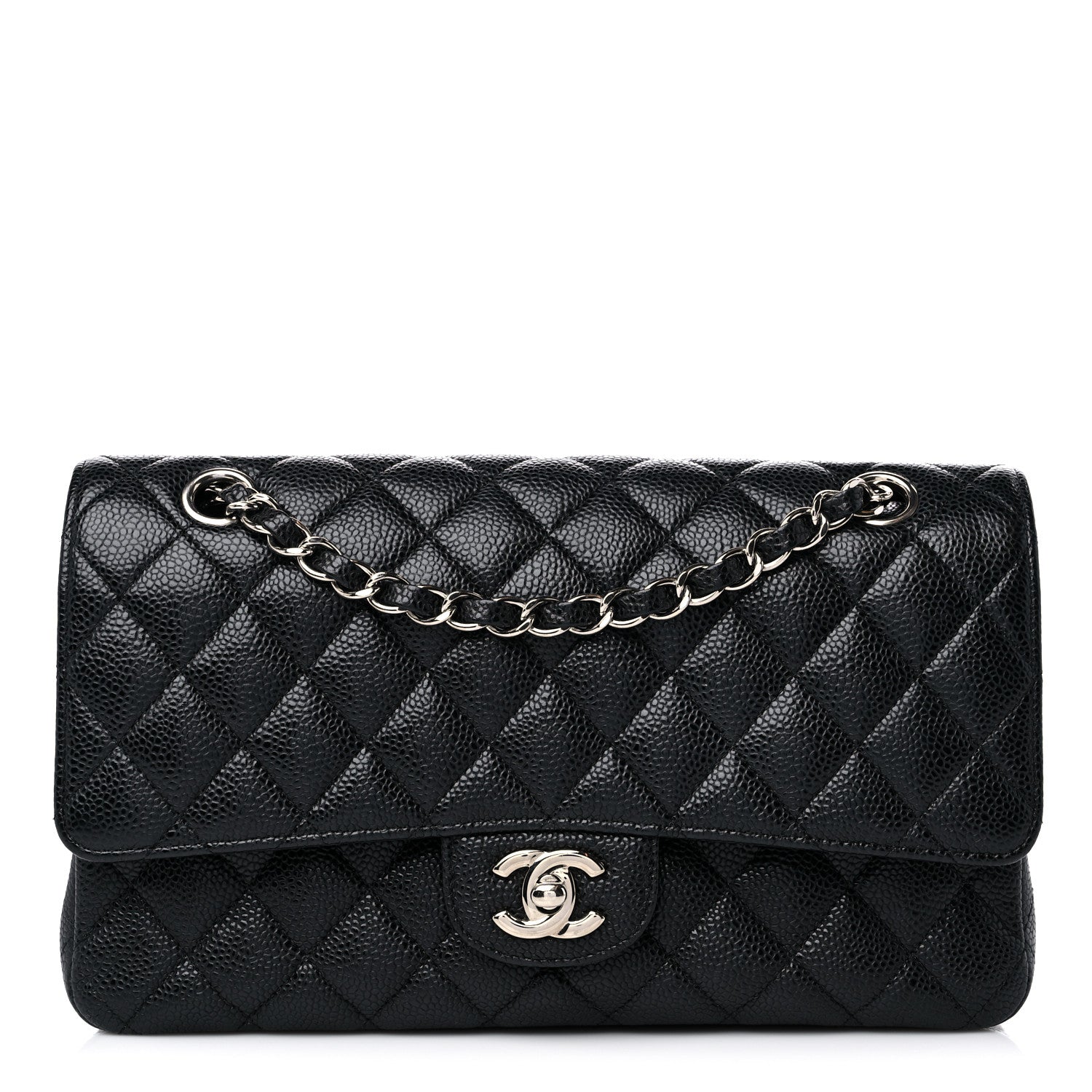 Chanel Caviar Quilted Medium Double Flap Black 1 of 13