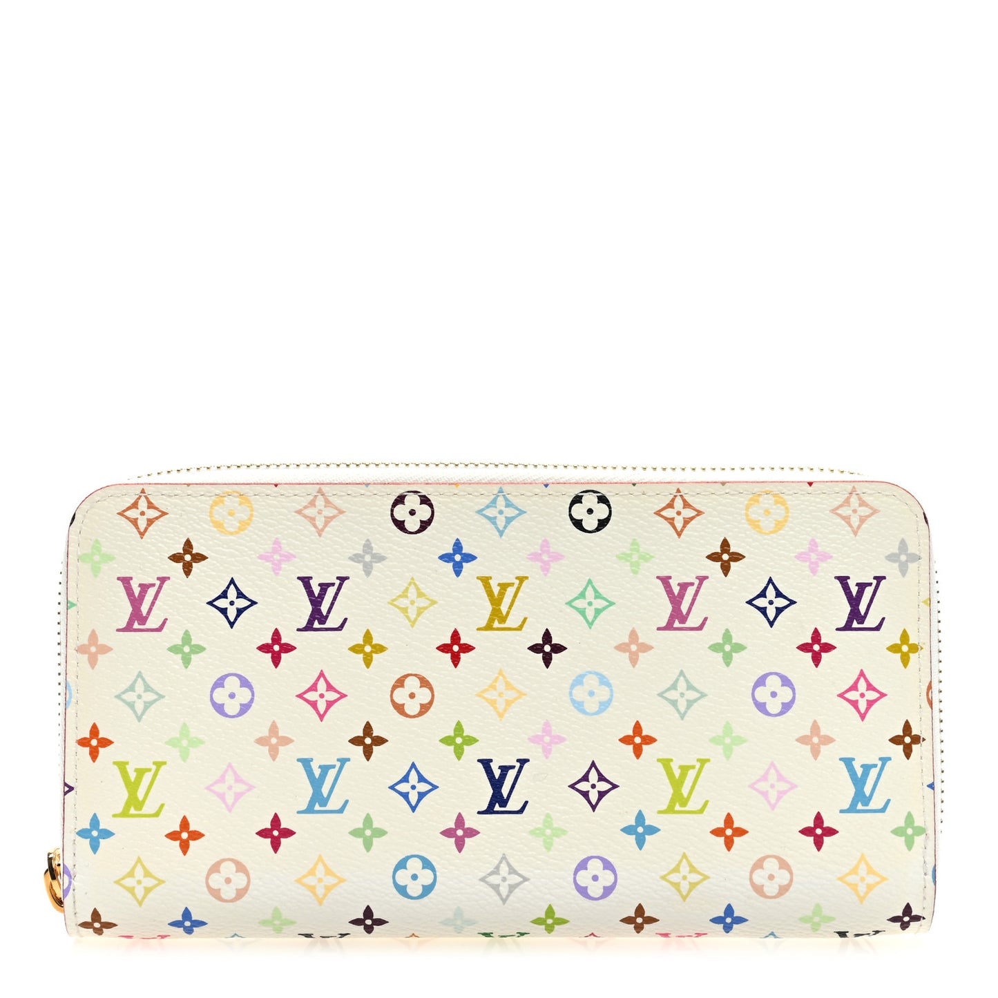 Monogram Multicolor Zippy Wallet White Litchi