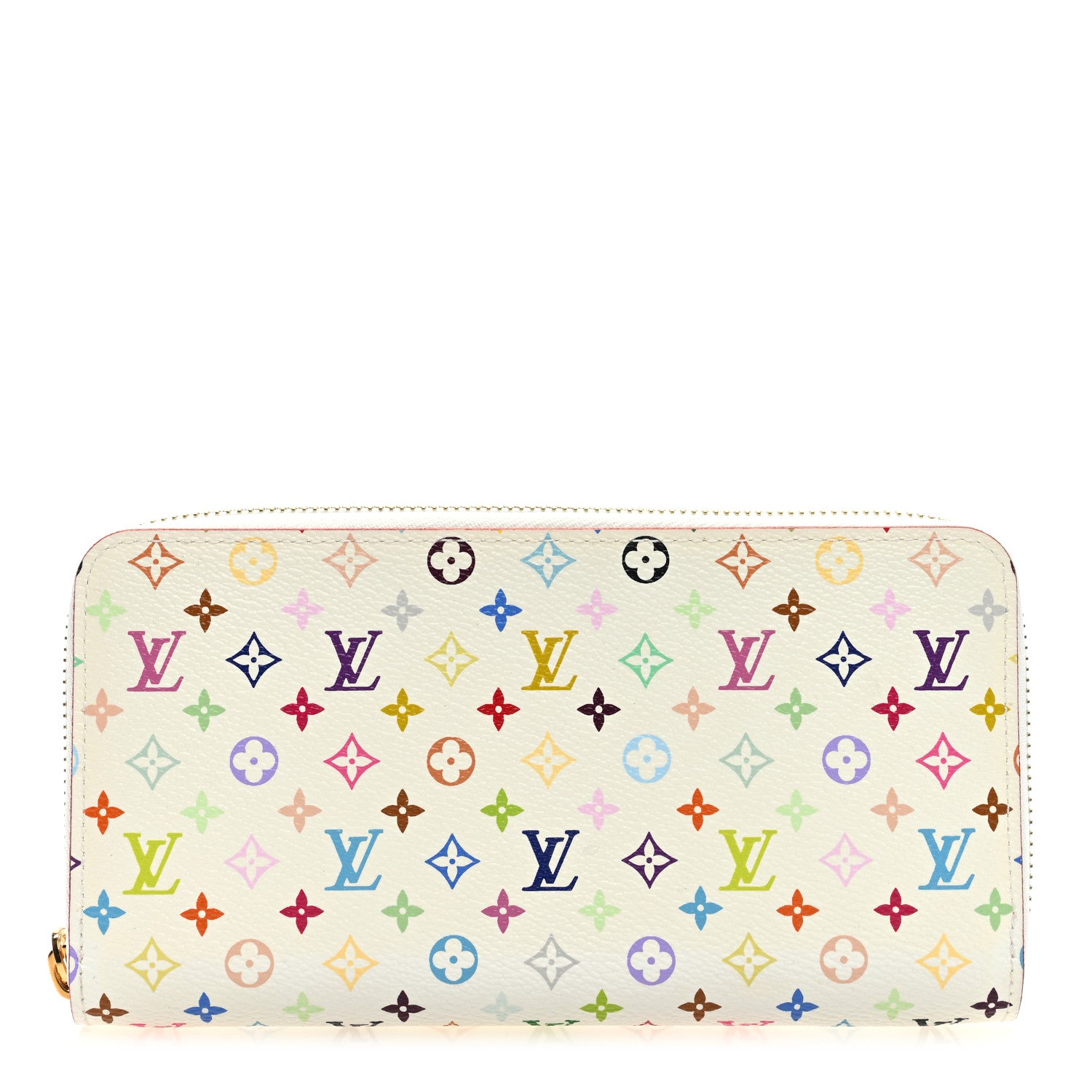 Louis Vuitton Monogram Multicolor Zippy Wallet White Litchi 1 of 6