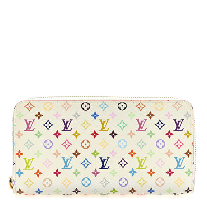 Louis Vuitton Monogram Multicolor Zippy Wallet White Litchi 1 of 6