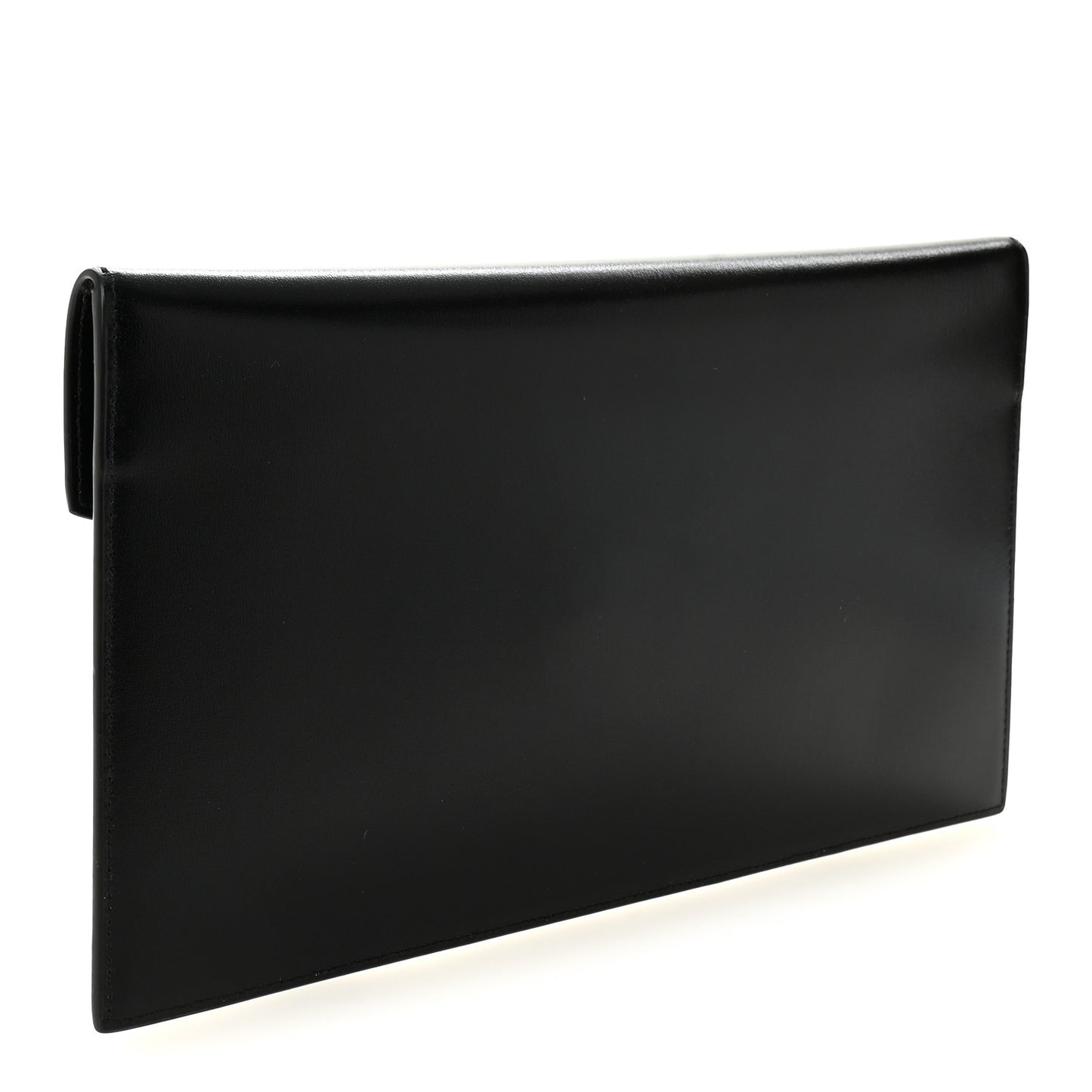 Smooth Shiny Calfskin Monogram Uptown Pouch Black
