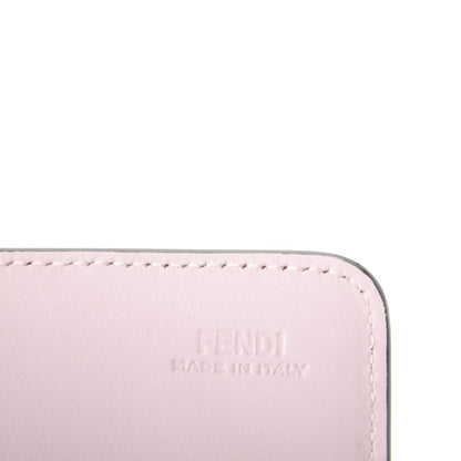 Fendi Calfskin Heart Studded Continental Wallet On Chain Black Red Peonia 6 of 8