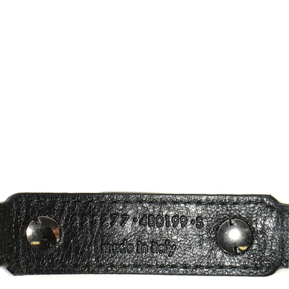 Balenciaga Agneau Arena Silver Hardware Bracelet Black 5 of 6