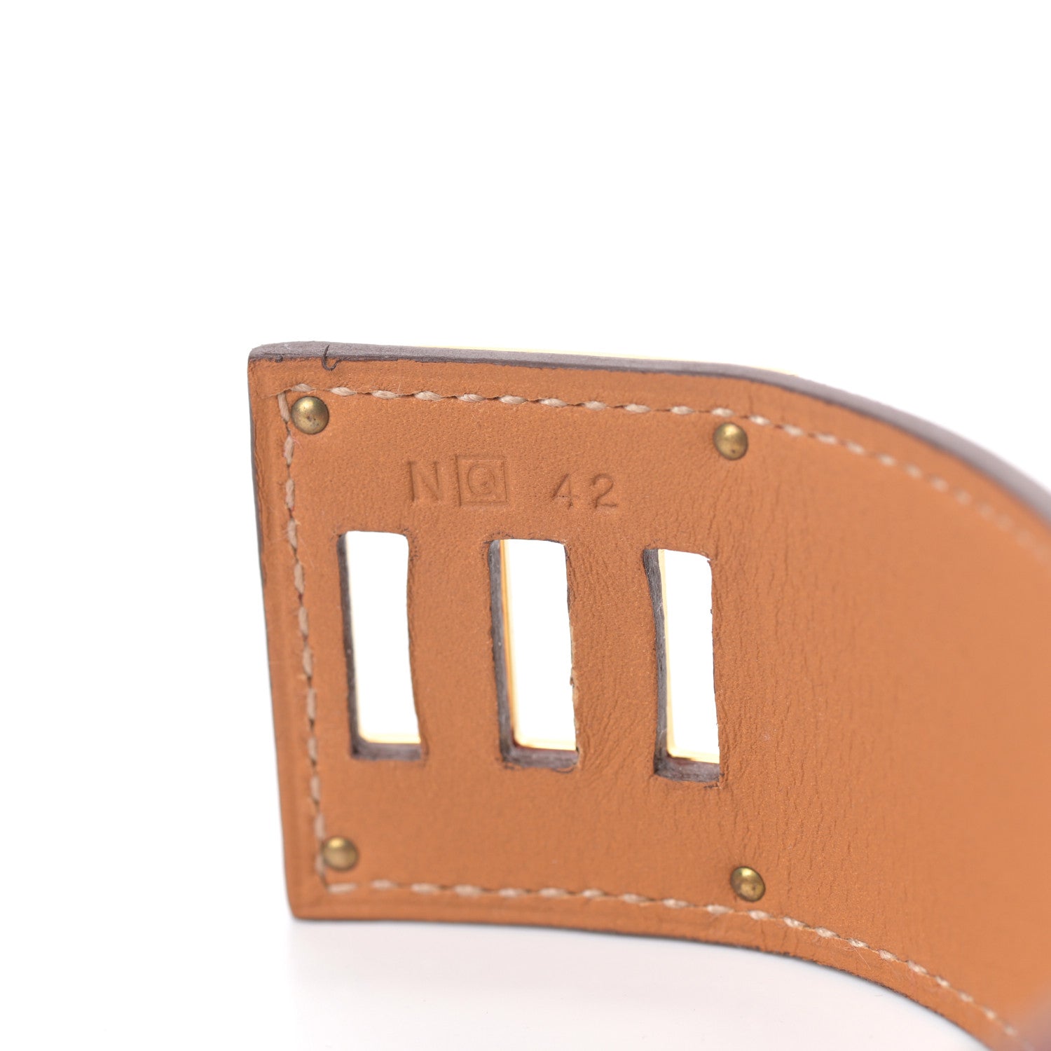 Hermes Epsom Kelly Dog Bracelet Rouge Casaque 5 of 6