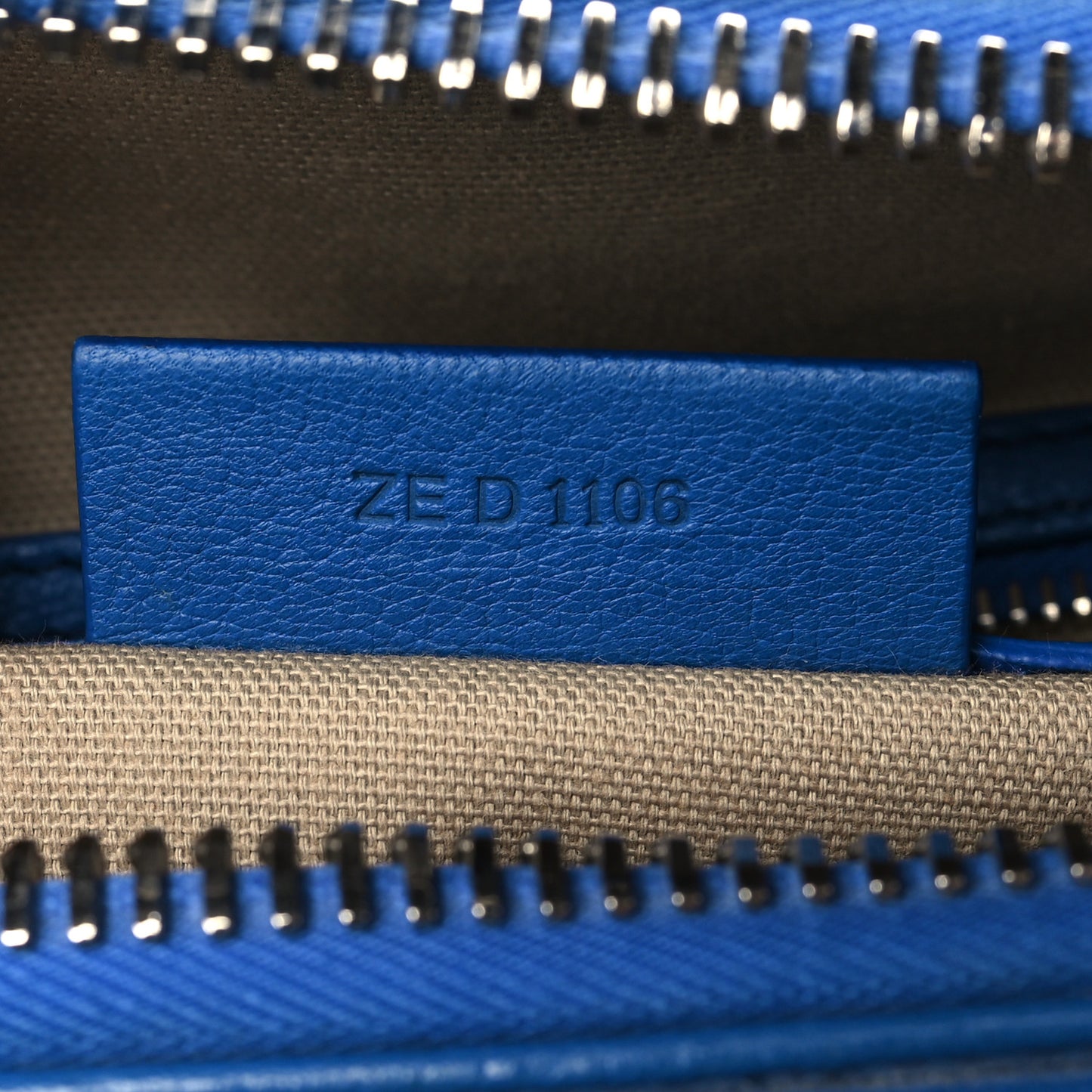 Sugar Goatskin Small Antigona Indigo Blue