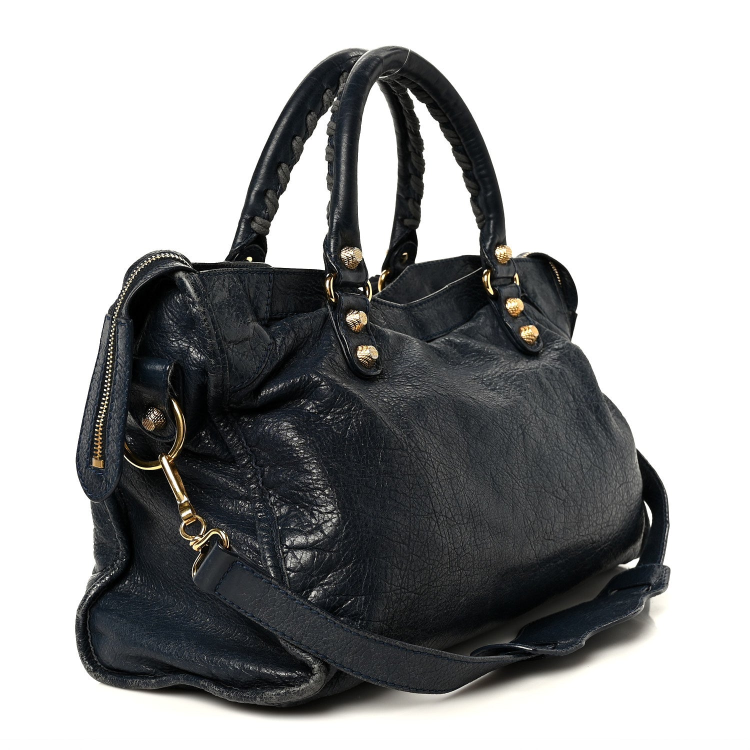 Balenciaga Agneau Giant 12 Gold Hardware City Bleu Obscur 4 of 16
