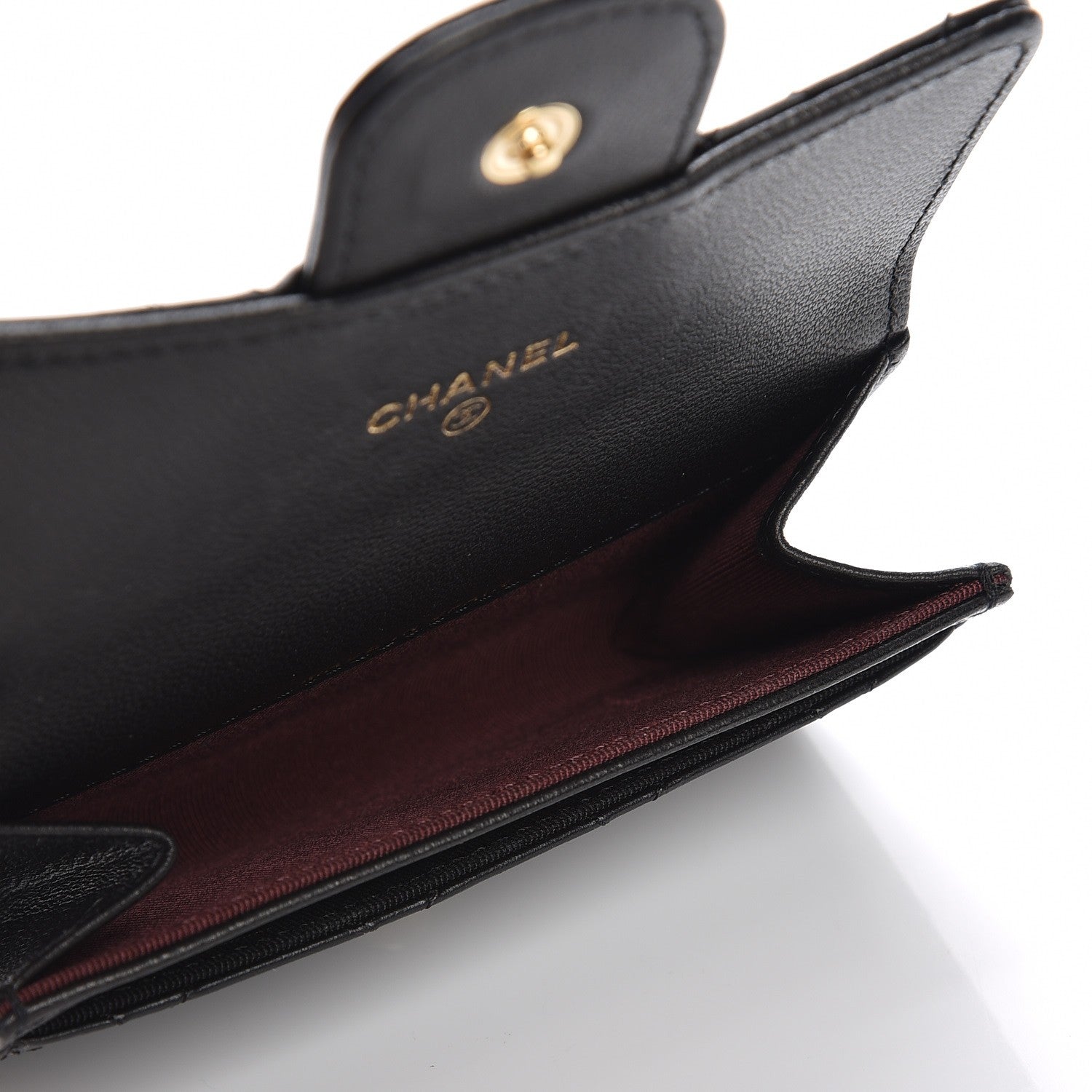 Chanel Aged Calfskin Quilted Reissue Flap Card Holder Black 6 of 8