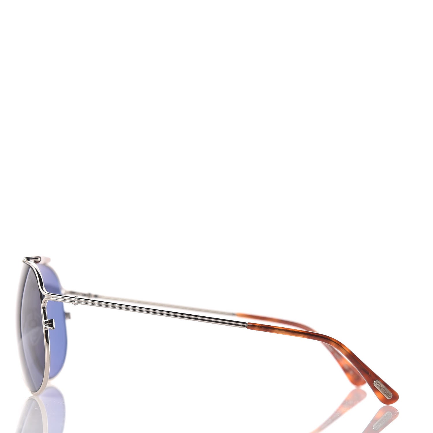 Tom Ford Magnus Aviator Sunglasses TF193 Silver Havana 3 of 7