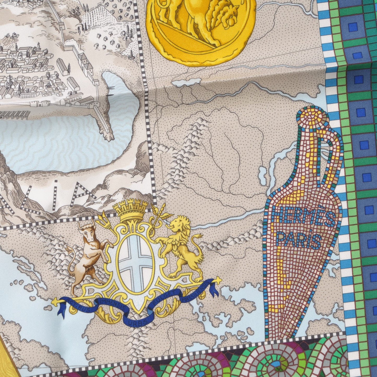 Silk Mer Mediterranee Scarf 90