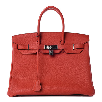 Hermes Togo Birkin 35 Vermillion 1 of 29