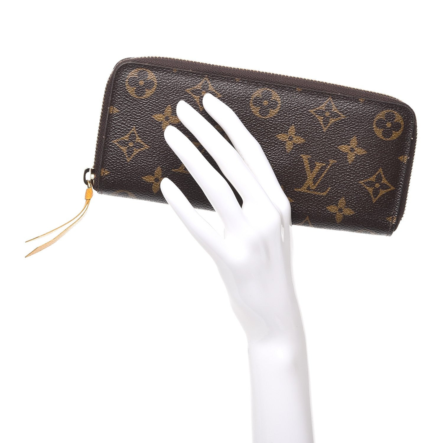 Louis Vuitton Monogram Clemence Wallet Safran 2 of 10