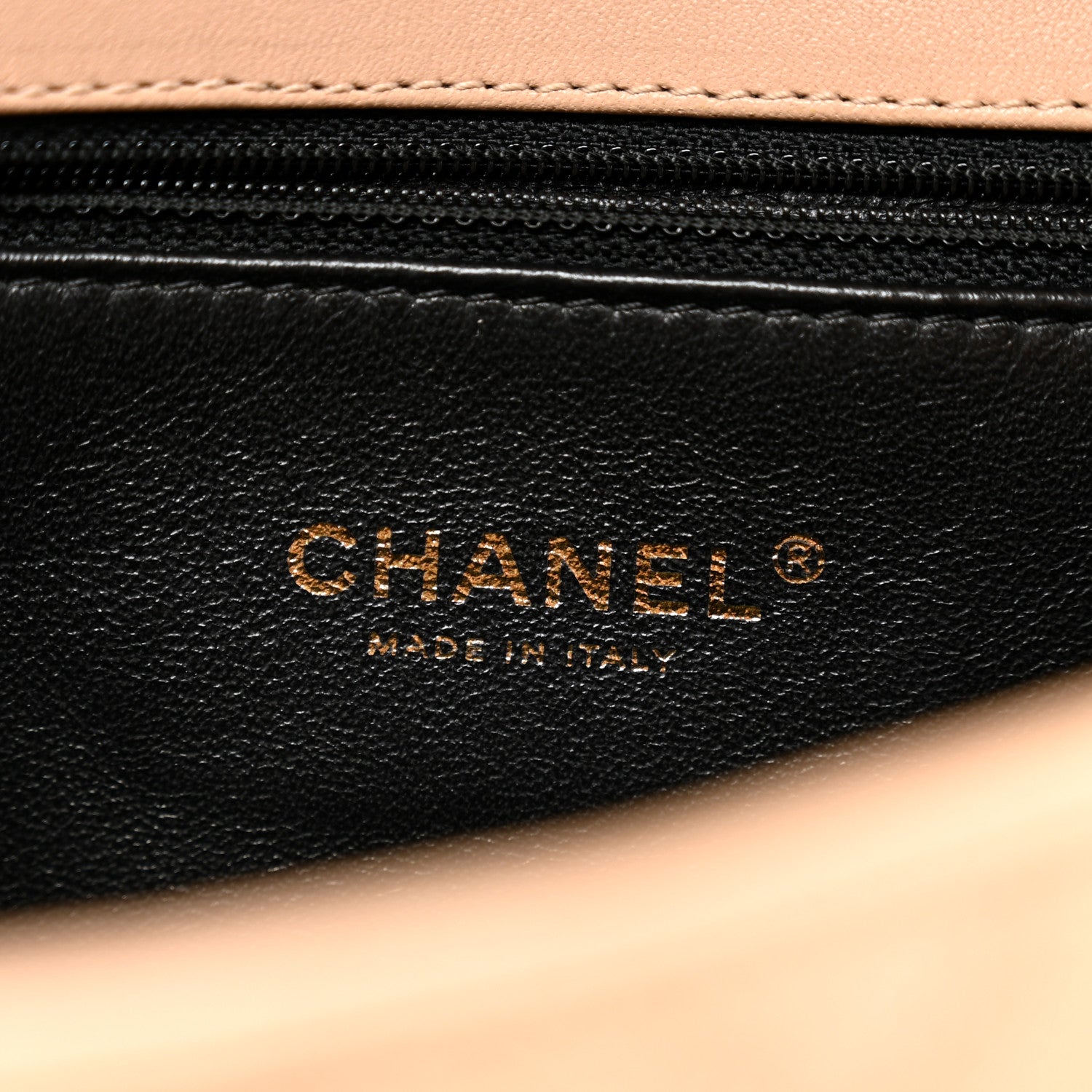 Chanel Caviar Quilted Medium CC Filigree Flap Beige Black 6 of 10