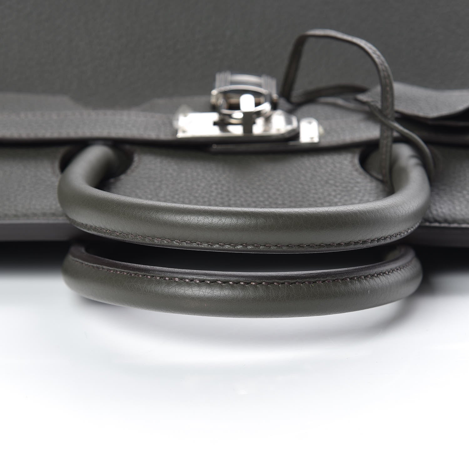 Hermes Taurillon Clemence HAC Birkin 40 Vert De Gris 14 of 30