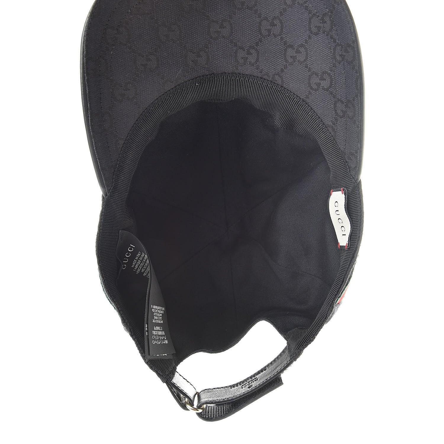 Gucci Monogram Web Baseball Hat M Black 5 of 7