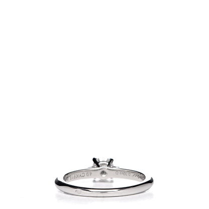 Cartier Platinum Diamond .32ct Solitaire Engagement Ring 49 4.75 4 of 7