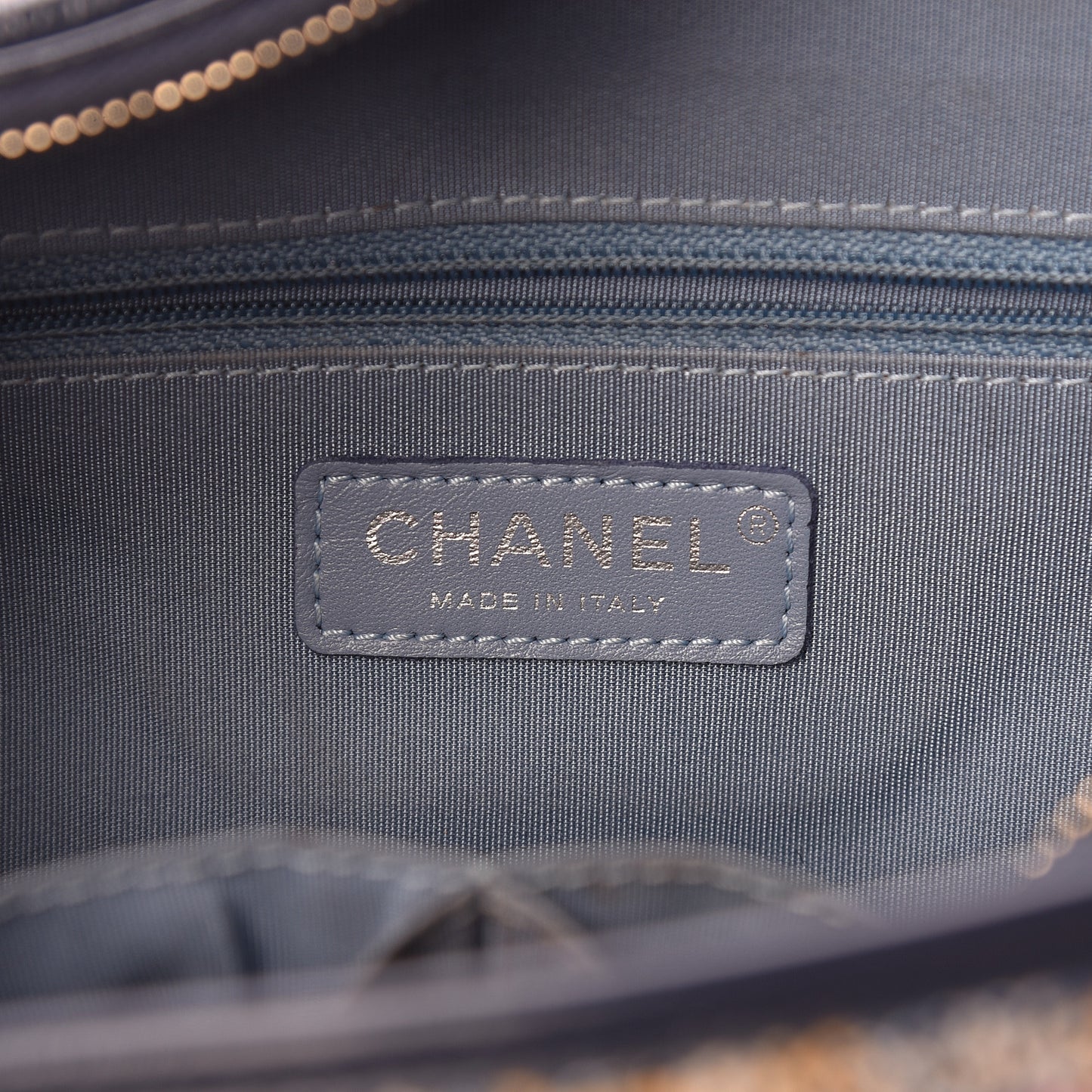 Tweed Calfskin Medium Gabrielle Hobo Blue