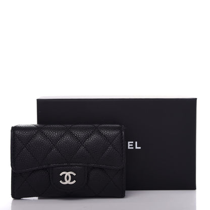 Chanel Caviar Quilted Flap Card Holder Black 9 of 9