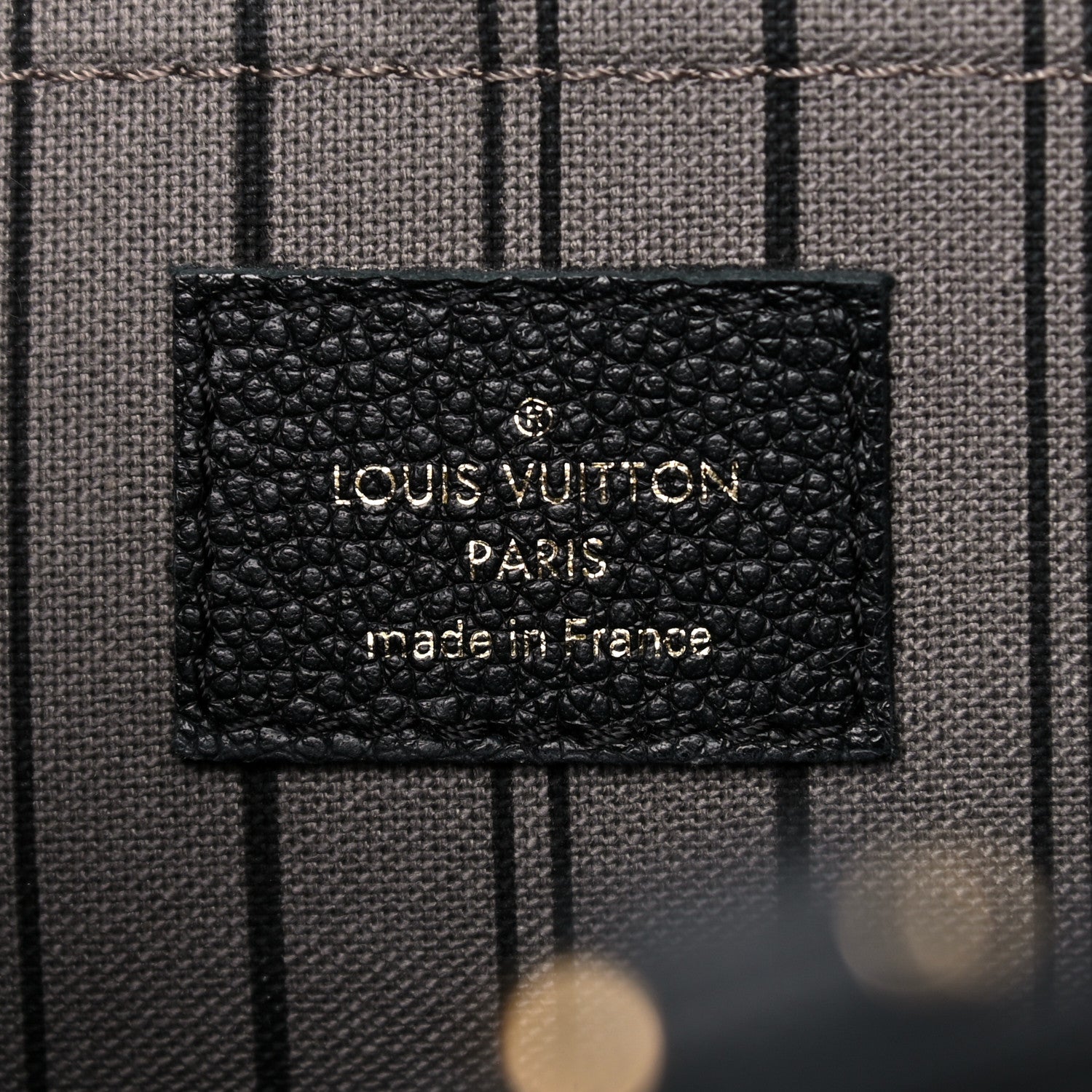 Louis Vuitton Empreinte Montaigne MM Black 6 of 13