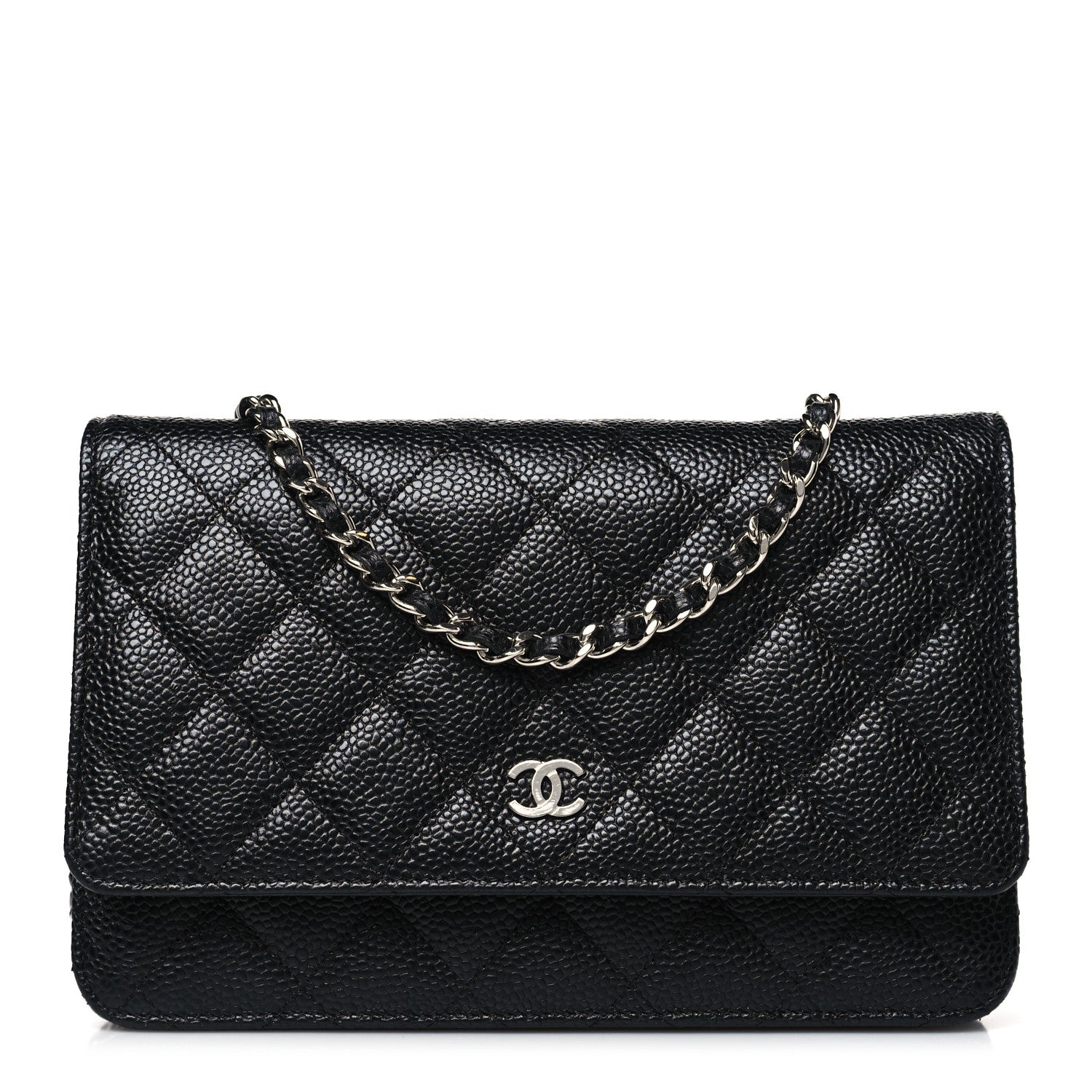 Chanel Caviar Quilted Wallet on Chain WOC Black 1 of 11