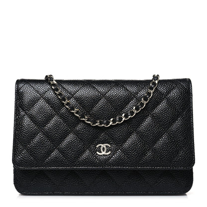 Chanel Caviar Quilted Wallet on Chain WOC Black 1 of 11