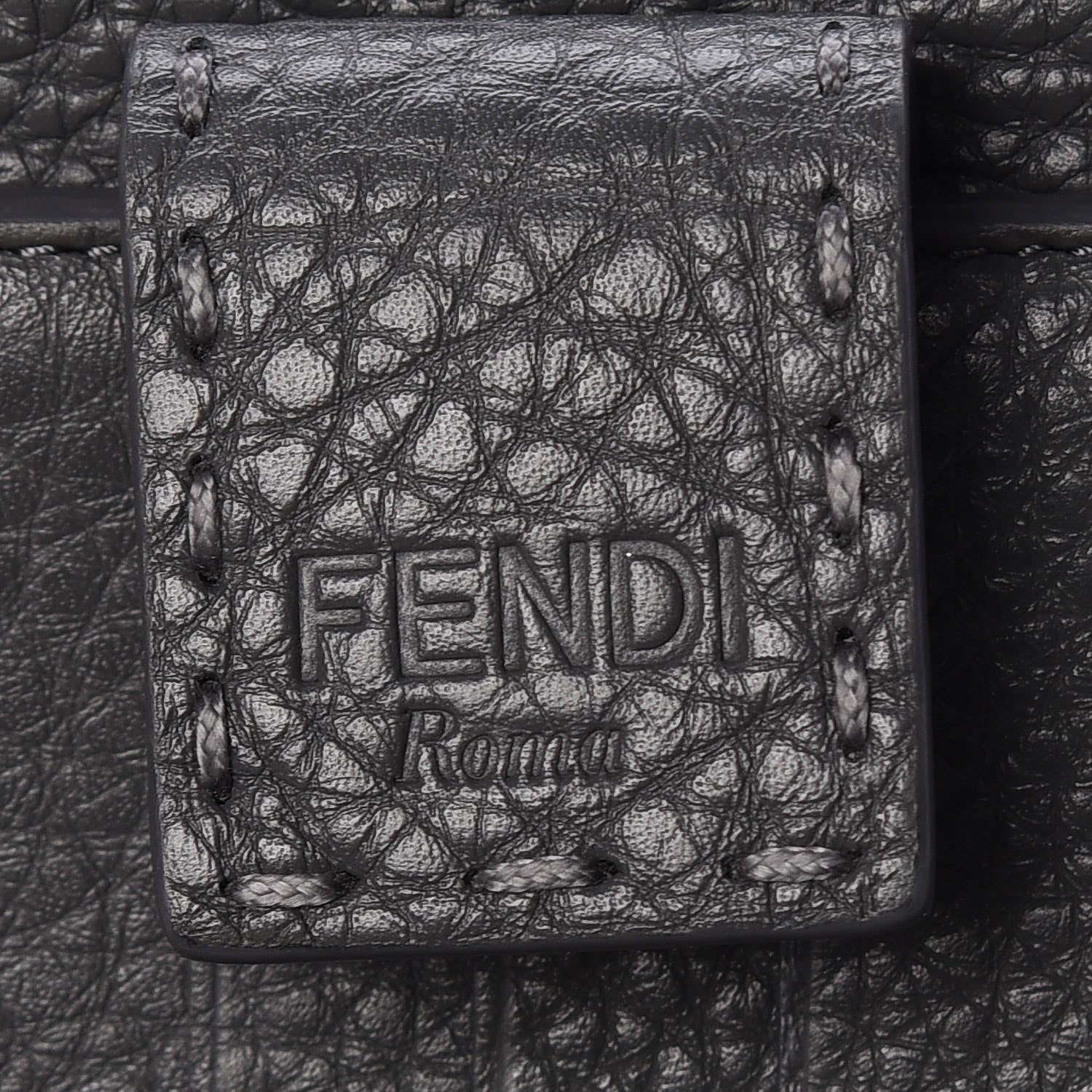 Fendi Cuoio Romano Selleria Peekaboo Continental Wallet Asfalto 7 of 10