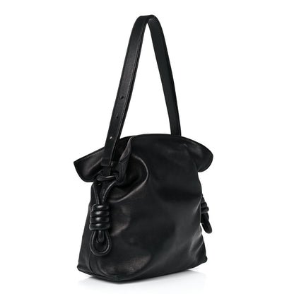 Loewe Calfskin Small Flamenco Knot Bag Black 2 of 13