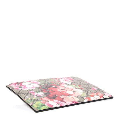 Gucci GG Supreme Monogram Blooms Small Zip Pouch Beige Multicolor Dry Rose 4 of 6