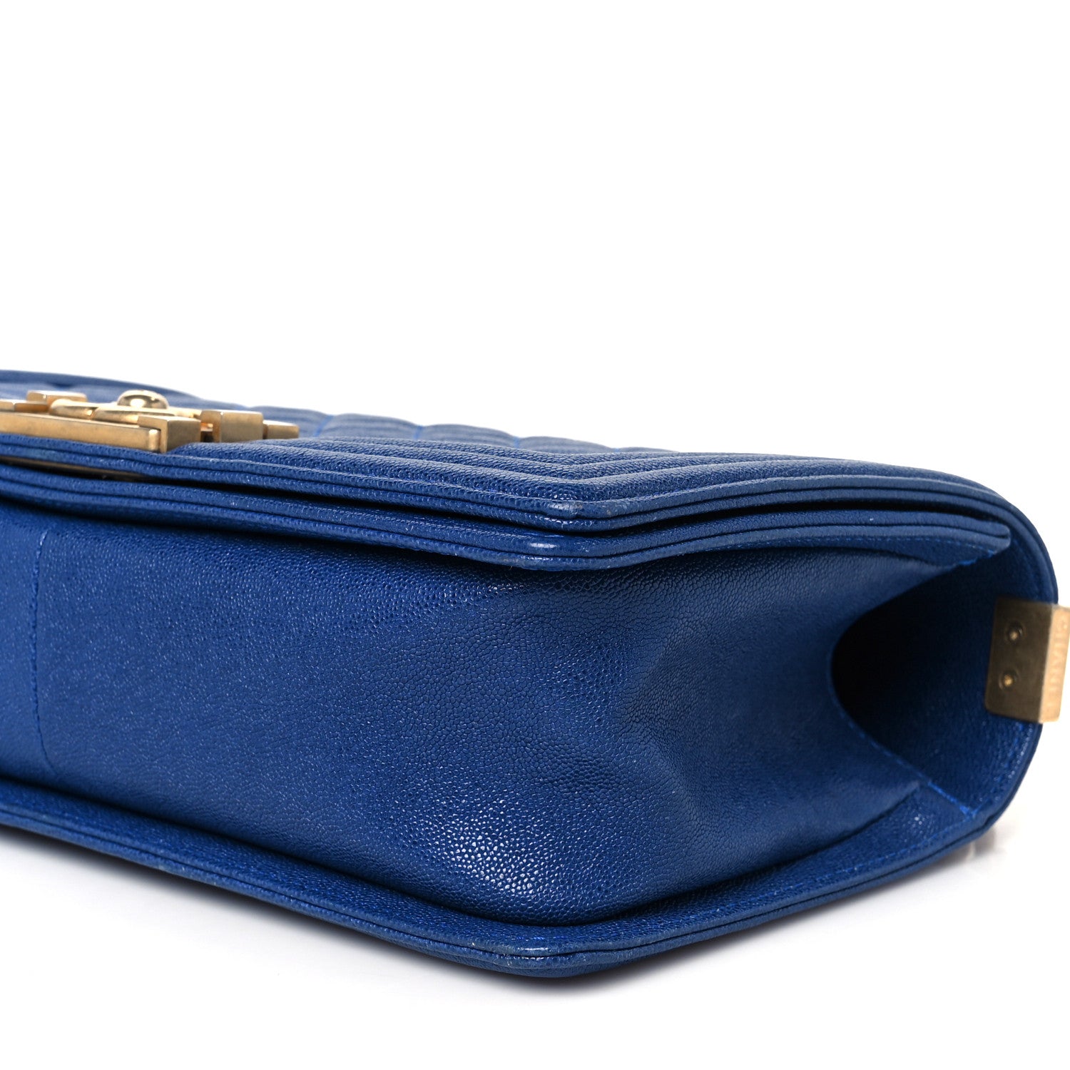 Chanel Iridescent Caviar Quilted Medium Boy Flap Blue 10 of 10