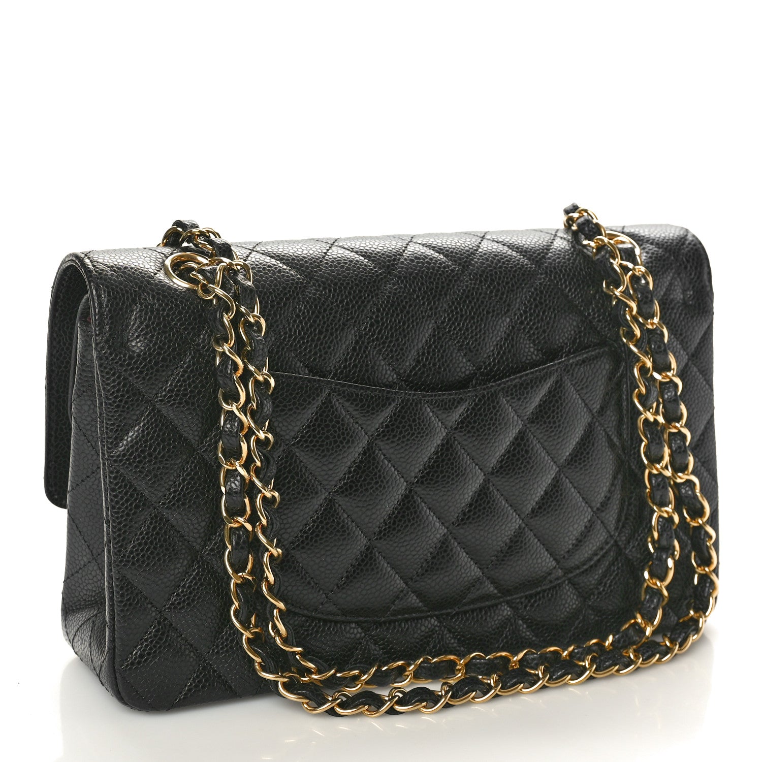 Chanel Caviar Quilted Medium Double Flap Black 3 of 10