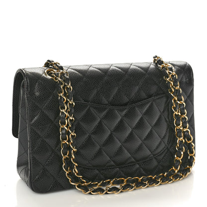 Chanel Caviar Quilted Medium Double Flap Black 3 of 10