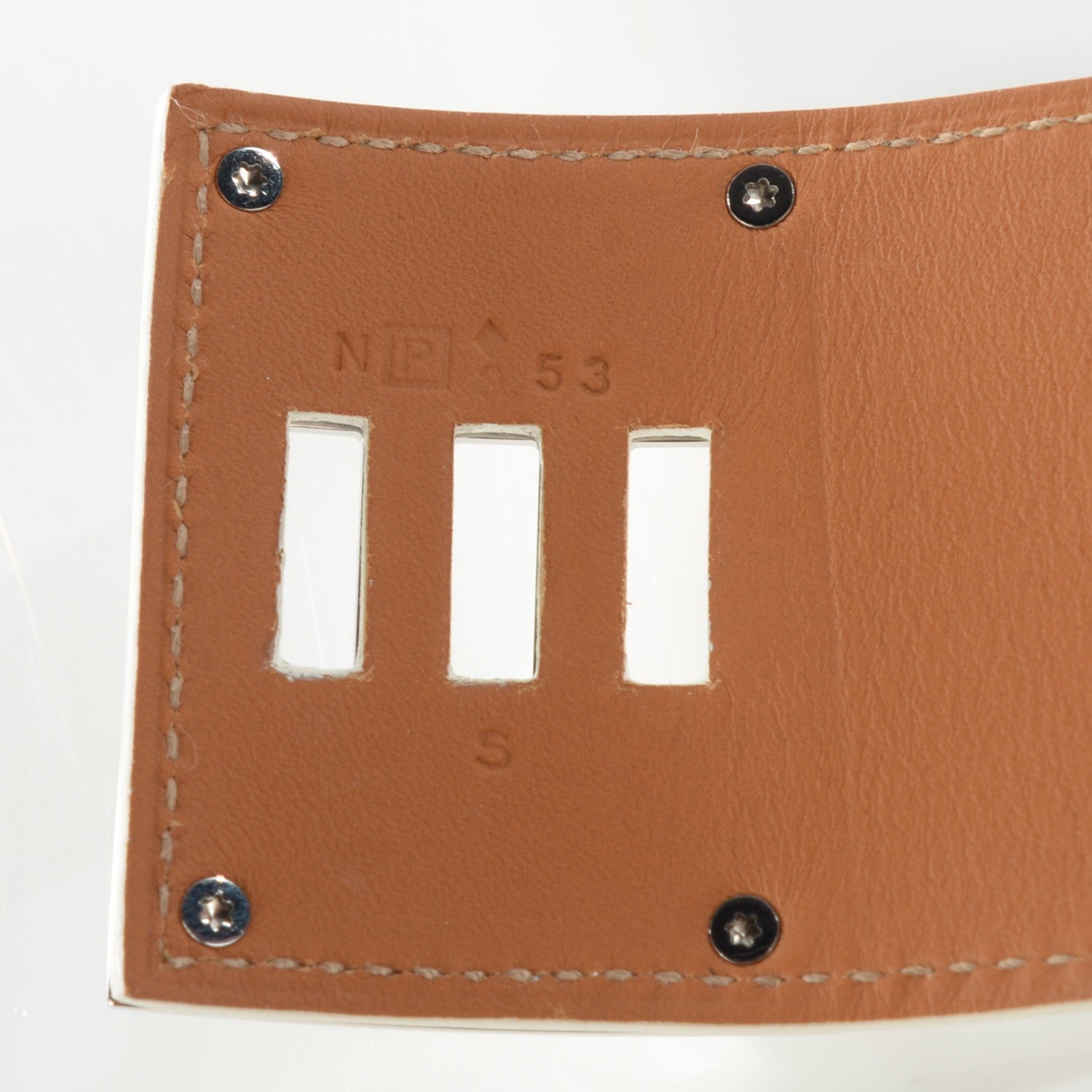 Hermes Epsom Extreme S Bracelet White 7 of 7