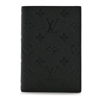 Louis Vuitton Empreinte Monogram Passport Cover Black 1 of 7