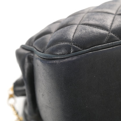 Chanel Lambskin Quilted Shopping Tote Black 10 of 18