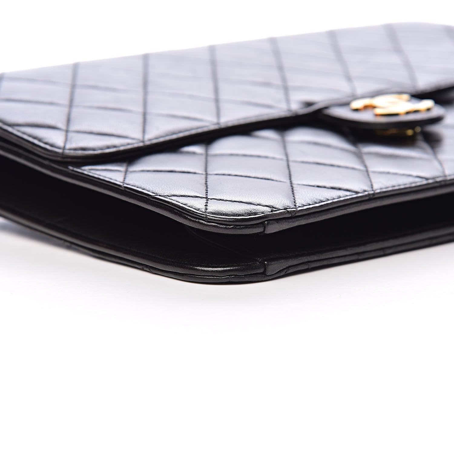Chanel Lambskin Quilted Medium Single Flap Black 9 of 11