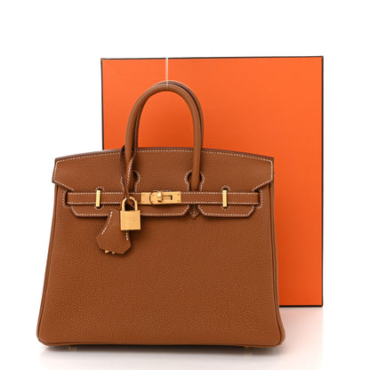 Hermes Togo Birkin 25 Gold 11 of 11