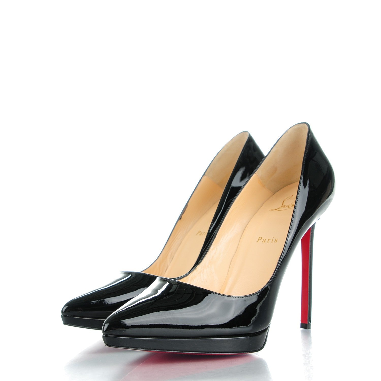 Christian Louboutin Patent Pigalle Plato 120 Pumps 42 Black 3 of 10