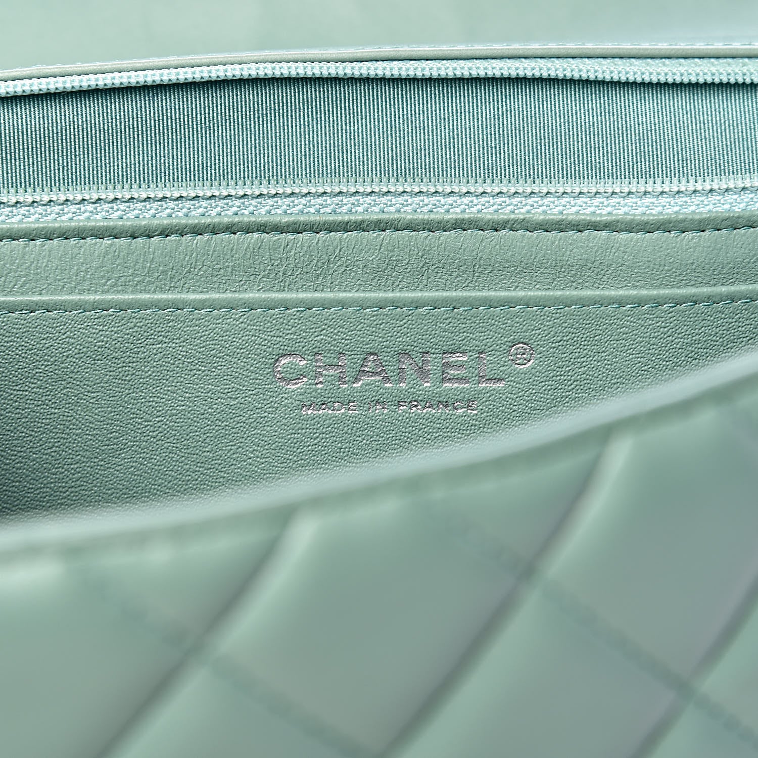 Chanel Lambskin Quilted Maxi Single Flap Green 6 of 16