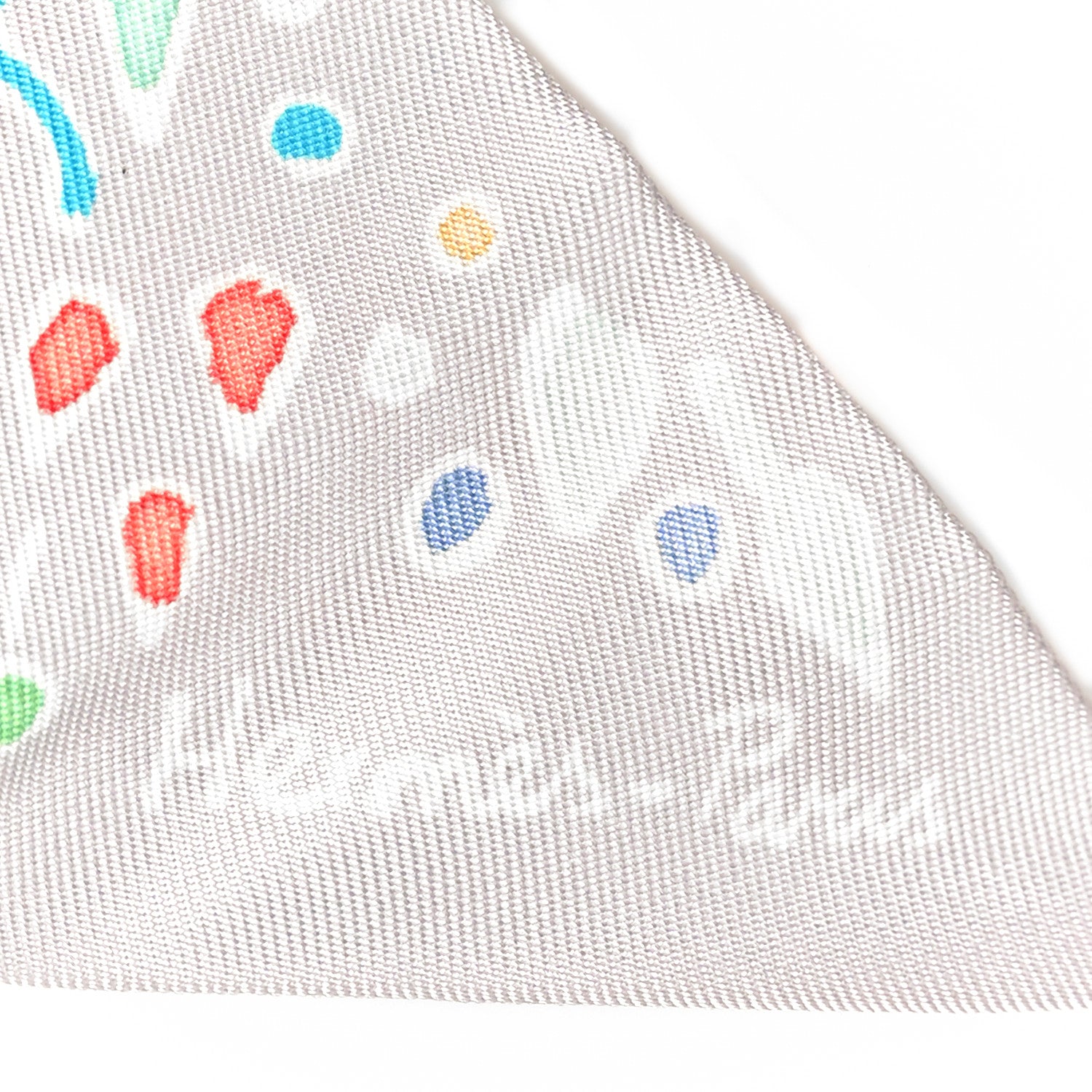 Hermes Silk Isola Di Primavera Twilly Gris Perle Grenadine 6 of 8