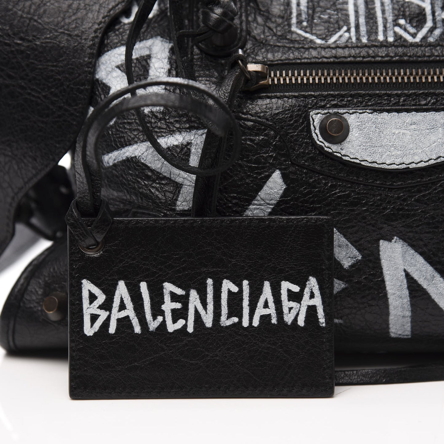 Agneau Classic Hardware Graffiti All Over S City Black