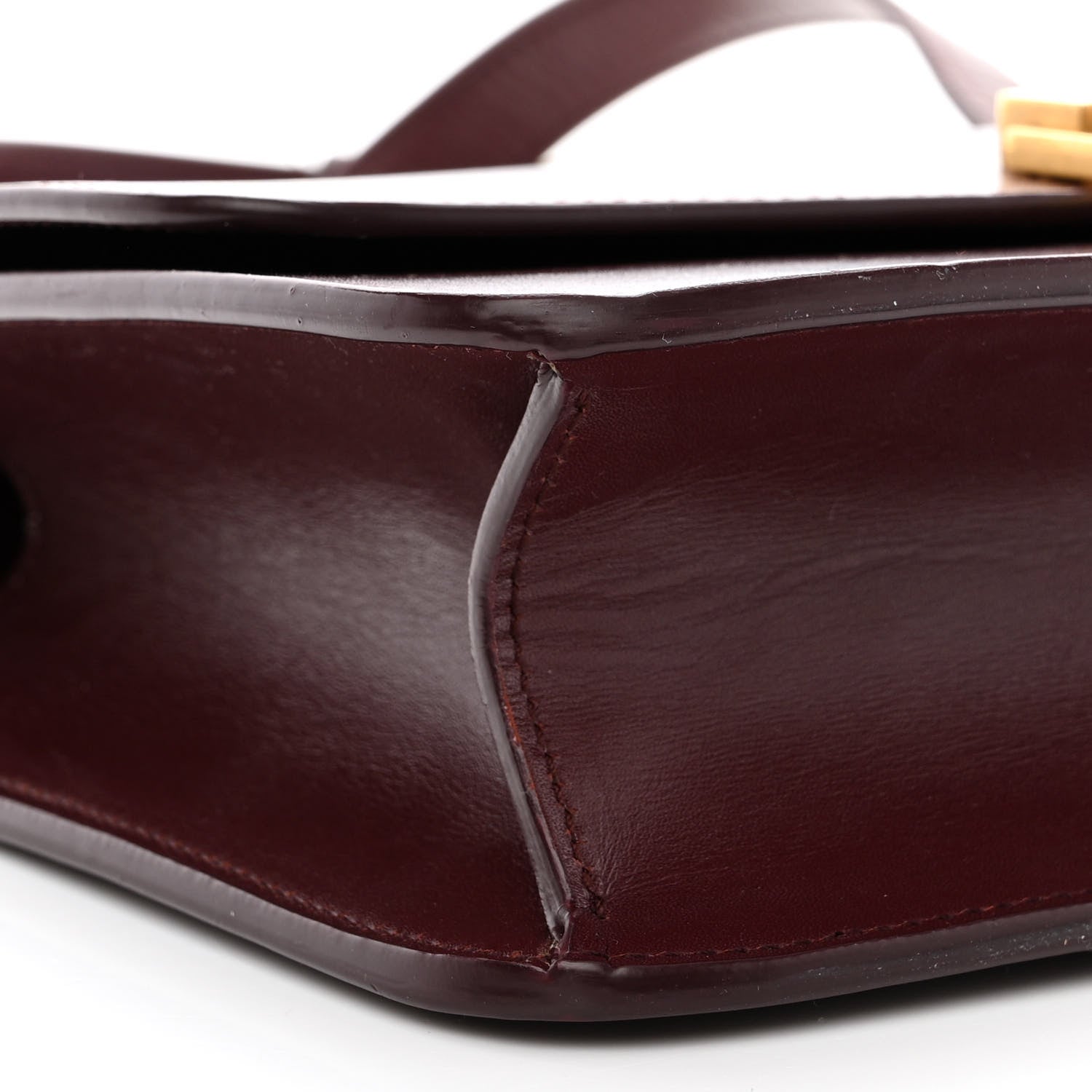 Saint Laurent Smooth Calfskin Le Carre Satchel Opyum Red 9 of 12